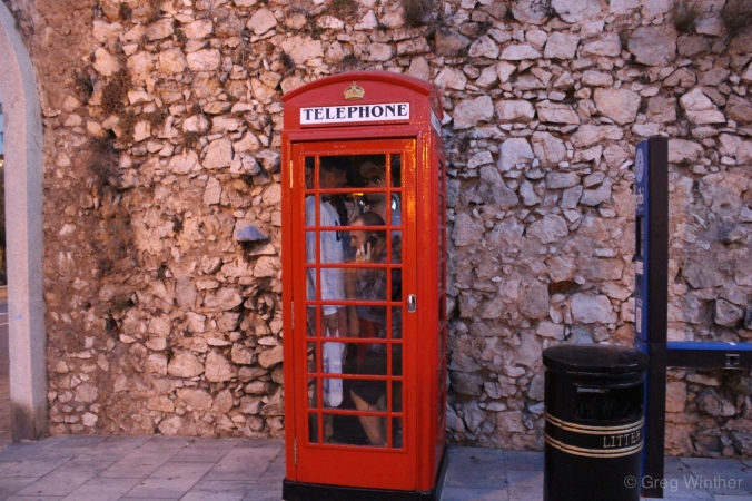 British phone booth.