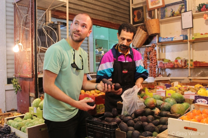 Avocado shopping, Tangier.