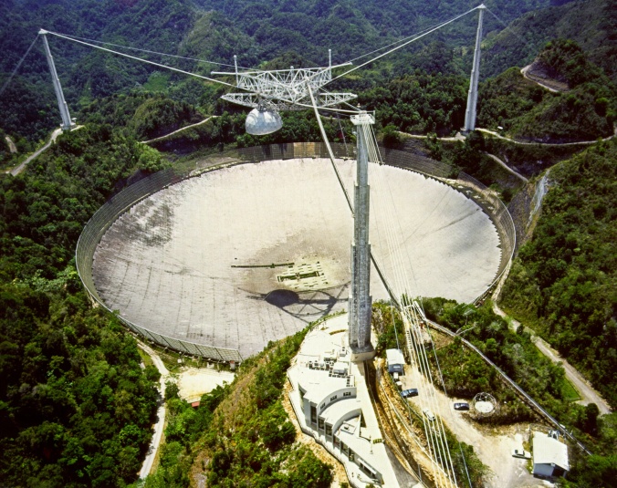 Arecibo Observatory, aerial view.